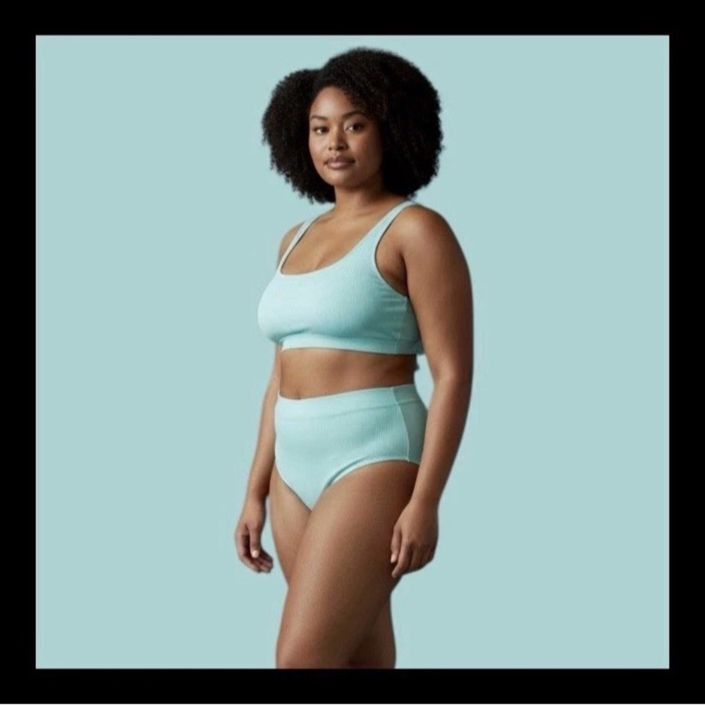 Salt & Cove 2 PC Banded High-Waist Bikini Size 16/18
